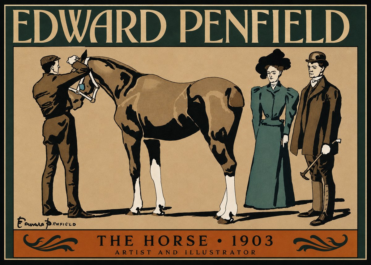 Edward Penfield The Horse No3 - Plakat