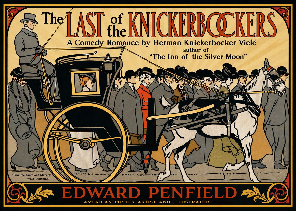 Edward Penfield The Last of the Knickerbockers No4 - Plakat