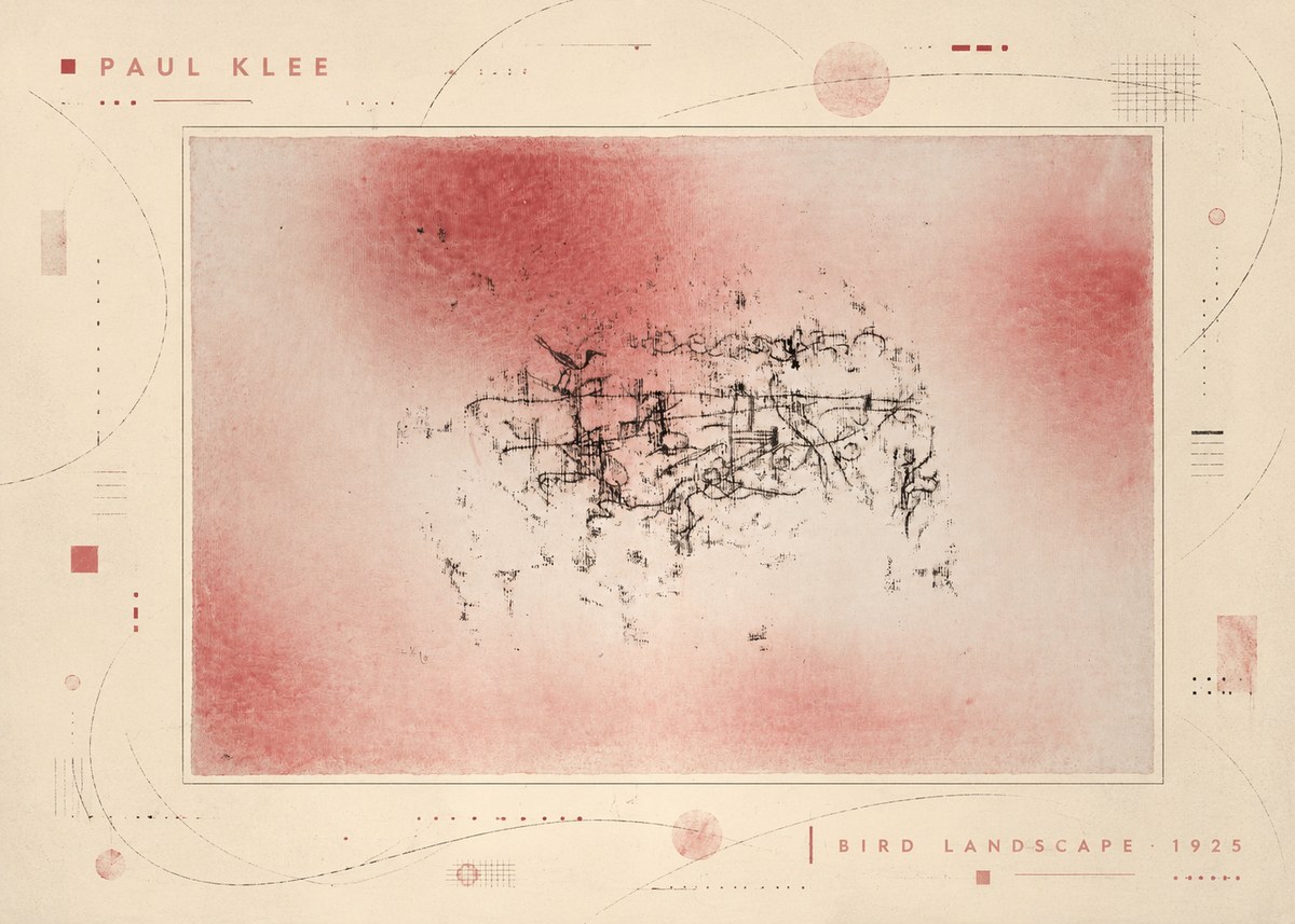 Paul Klee Bird Landscape No5 - Plakat