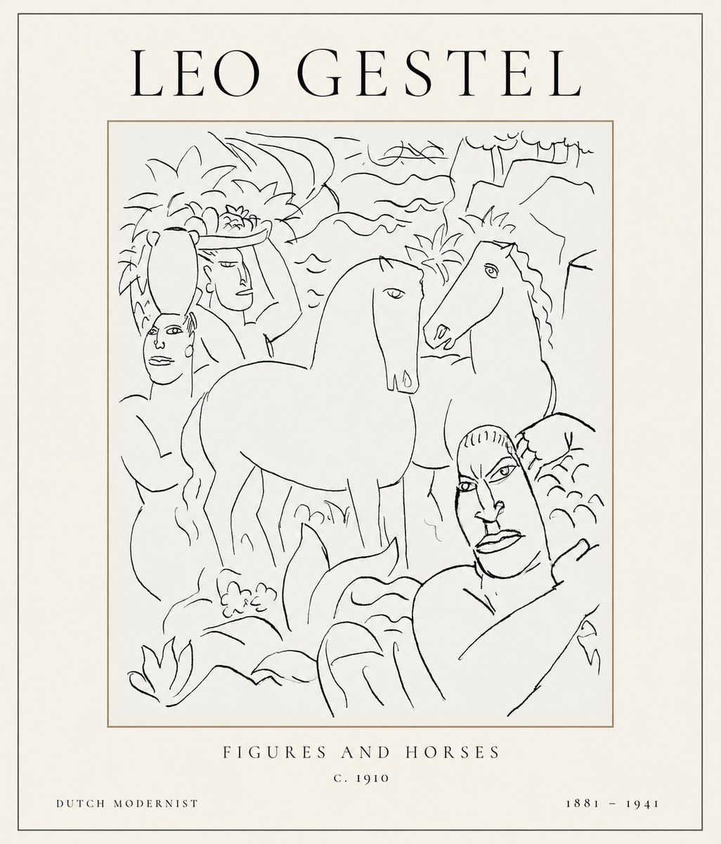 Leo Gestel The Equestrian Companions No2 - Plakat
