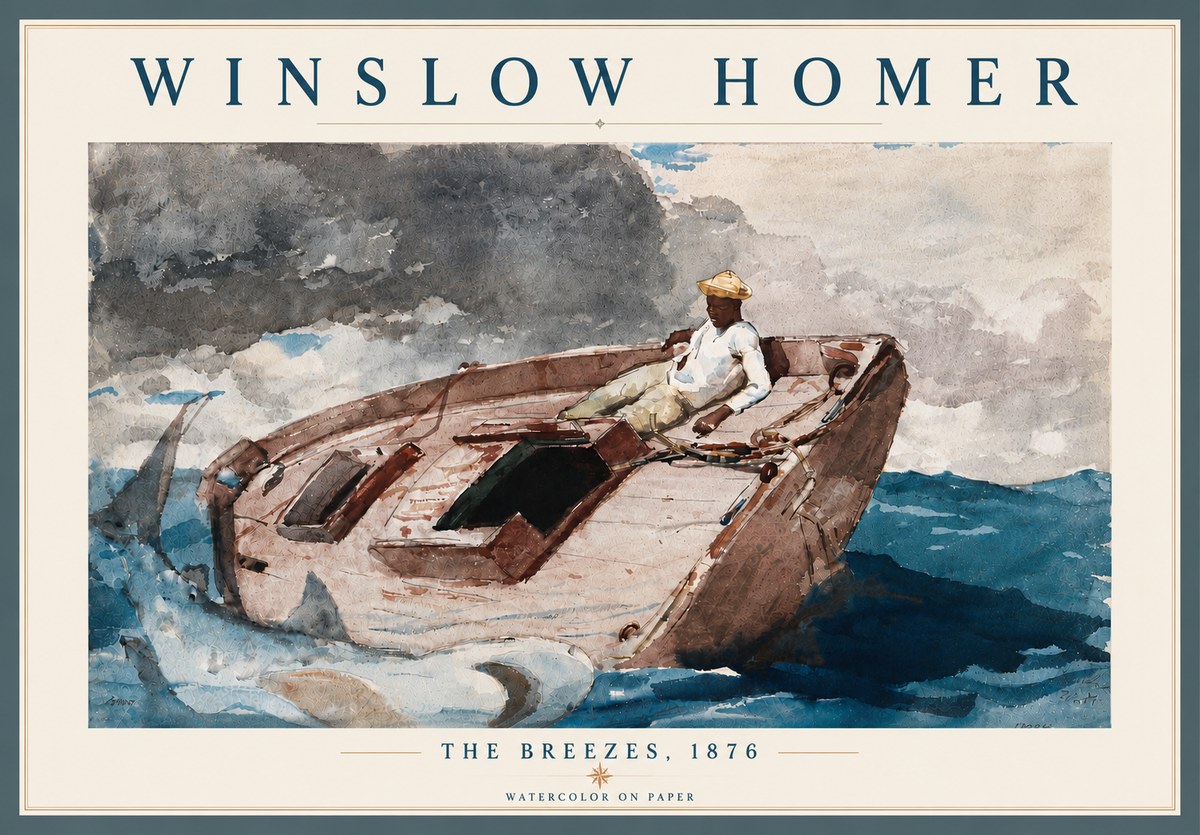 Winslow Homer The Breezes No6 - Plakat