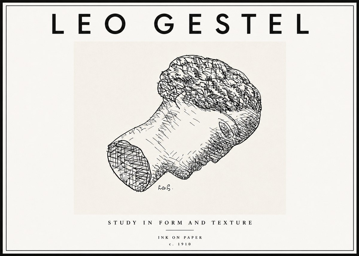 Leo Gestel Study in Form and Texture No6 - Plakat