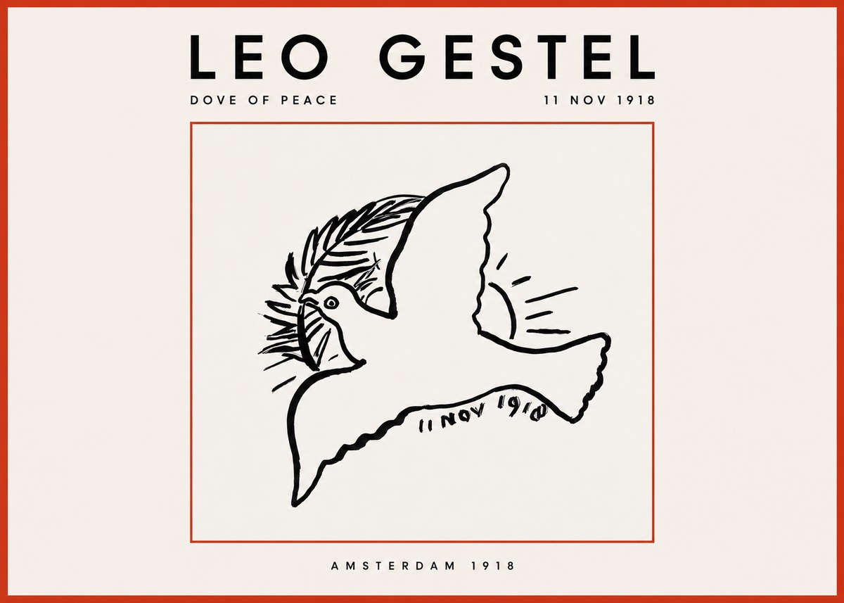 Leo Gestel Dove of Peace No2 - Plakat
