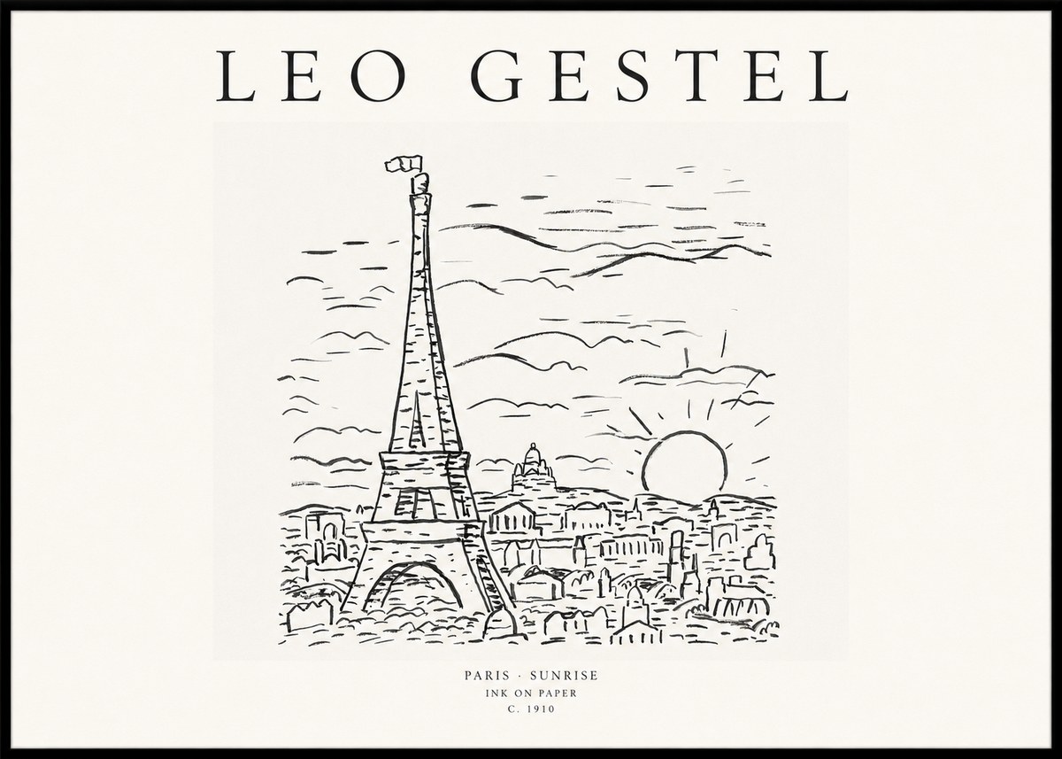 Leo Gestel Paris Sunrise No1 - Plakat