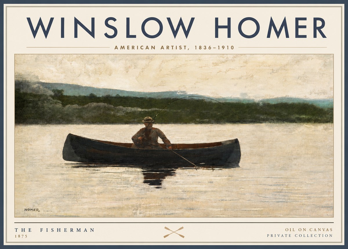 Winslow Homer The Fisherman No2 - Plakat