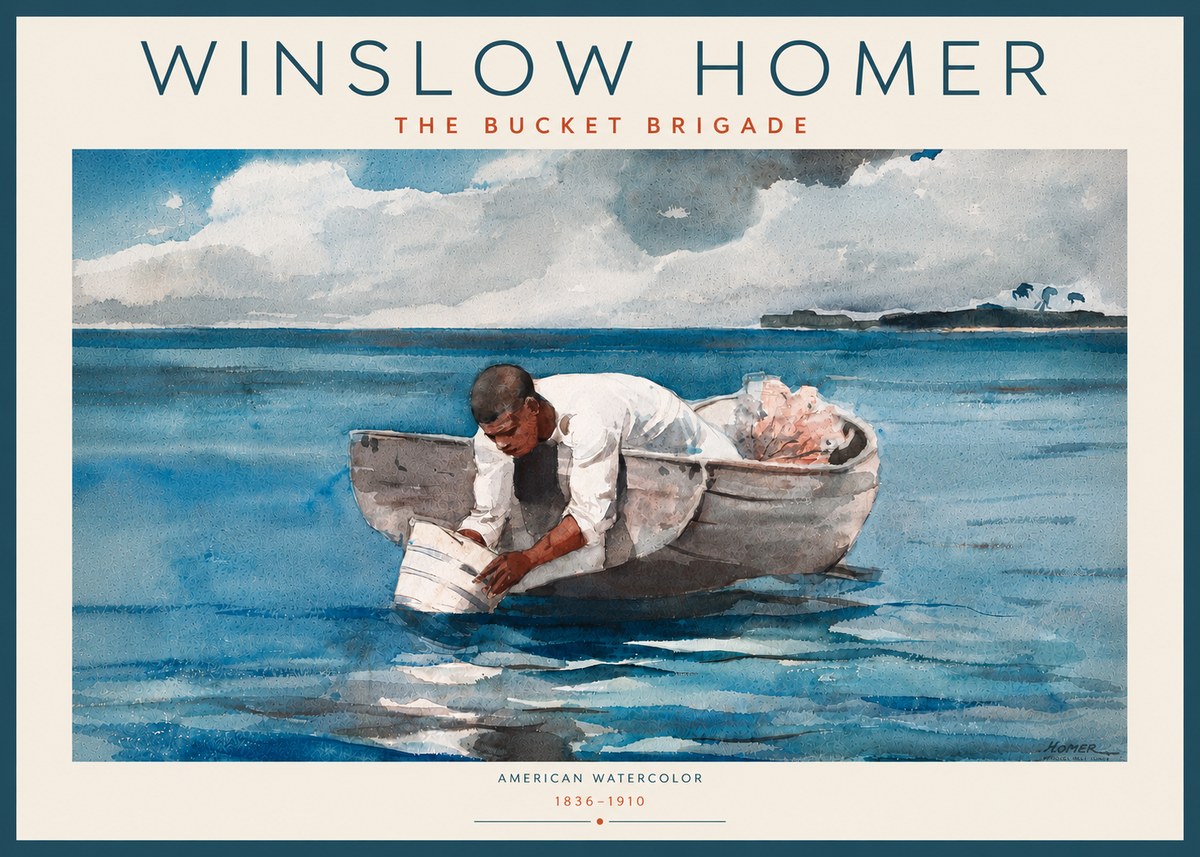 Winslow Homer The Bucket Brigade No6 - Plakat