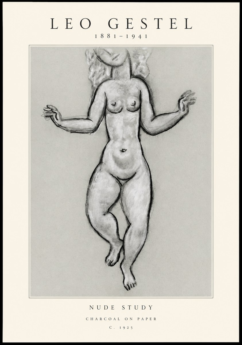 Leo Gestel Nude Study No1 - Plakat