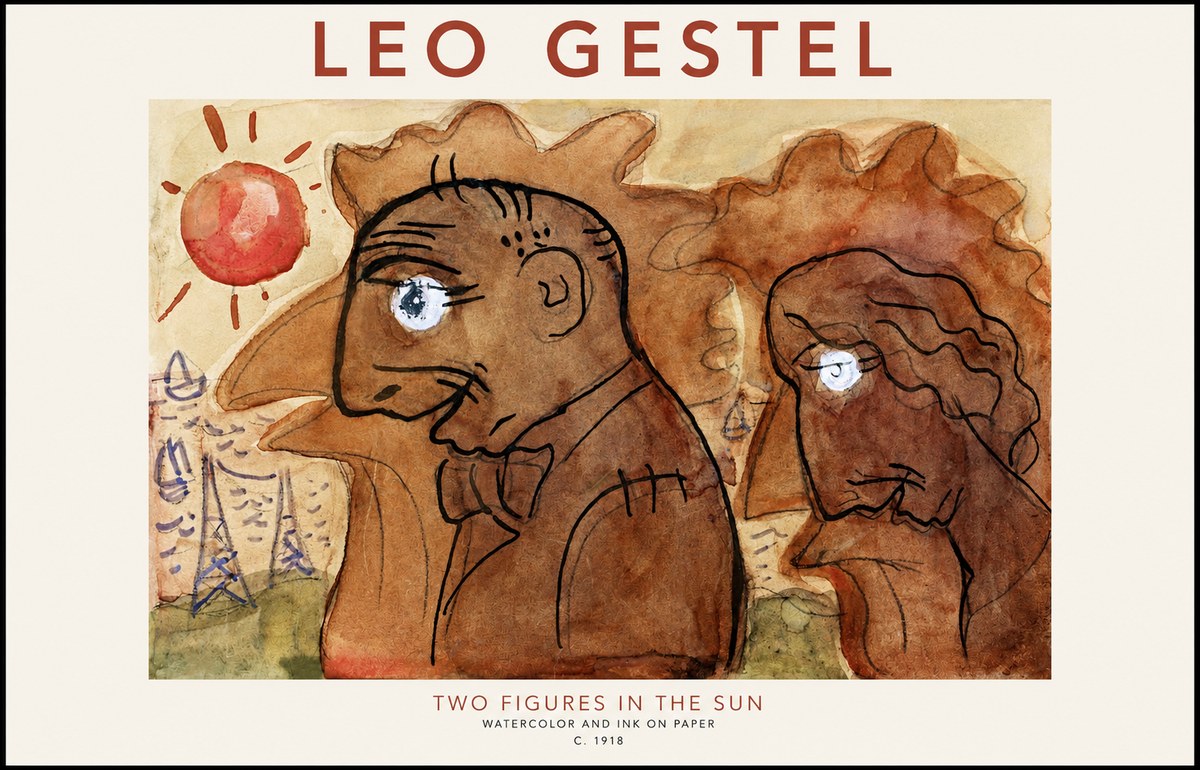 Leo Gestel Two Figures in the Sun No1 - Plakat