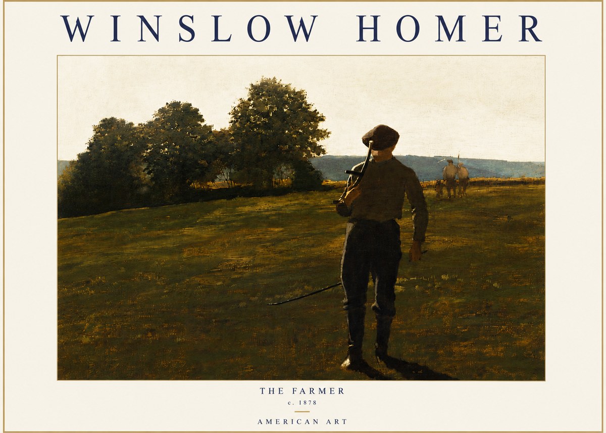 Winslow Homer The Farmer No4 - Plakat