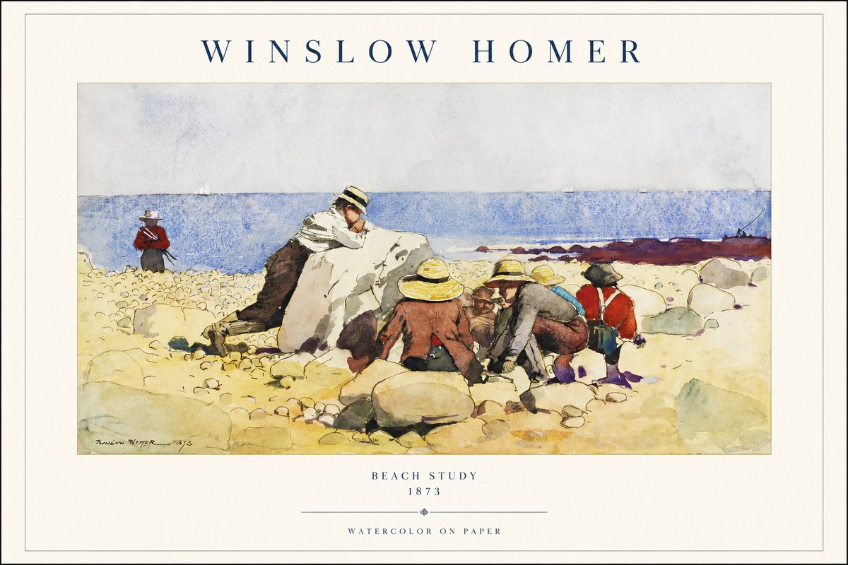 Winslow Homer Beach Study No1 - Plakat