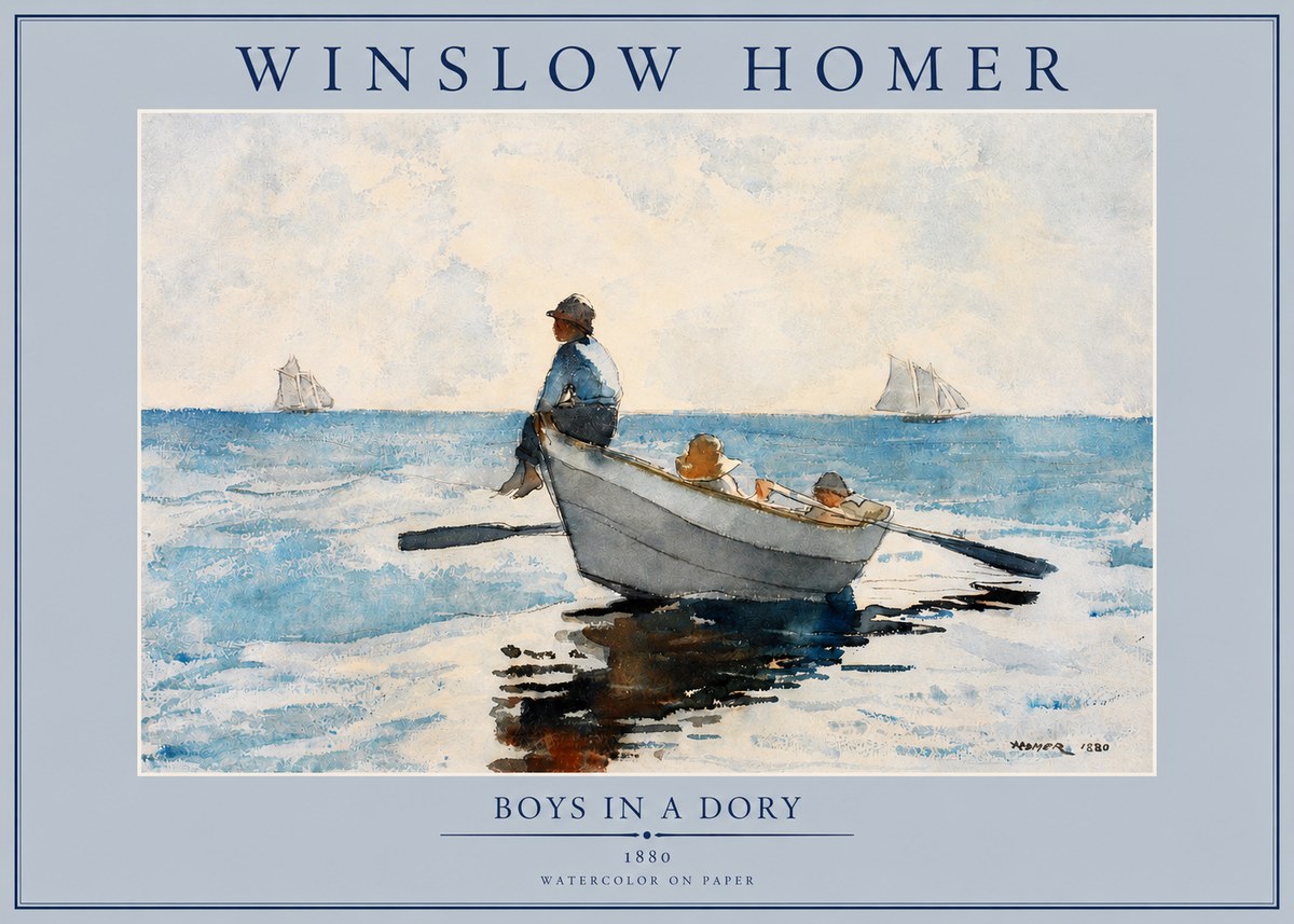 Winslow Homer Boys in a Dory I No2 - Plakat