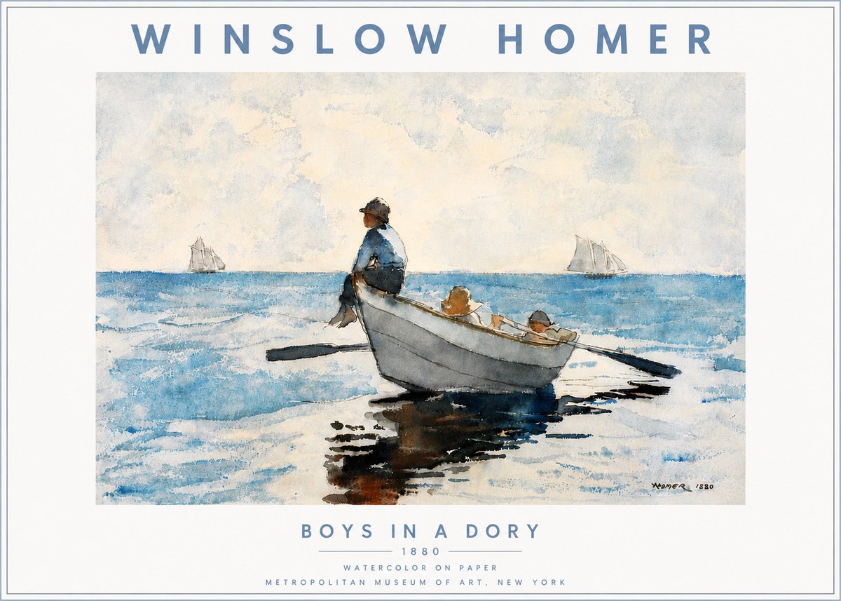 Winslow Homer Boys in a Dory I No5 - Plakat
