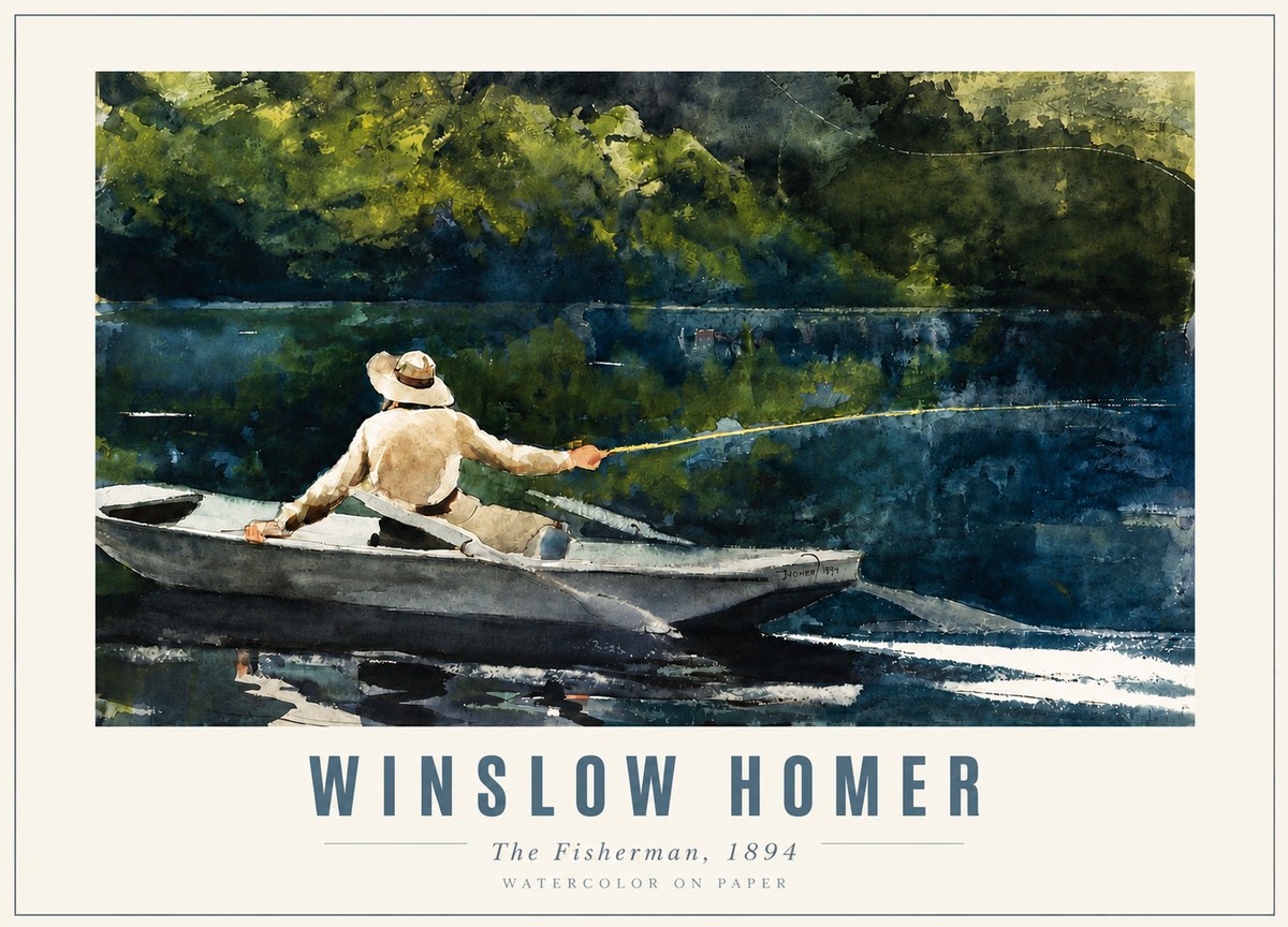 Winslow Homer The Fisherman, 1894 No3 - Plakat