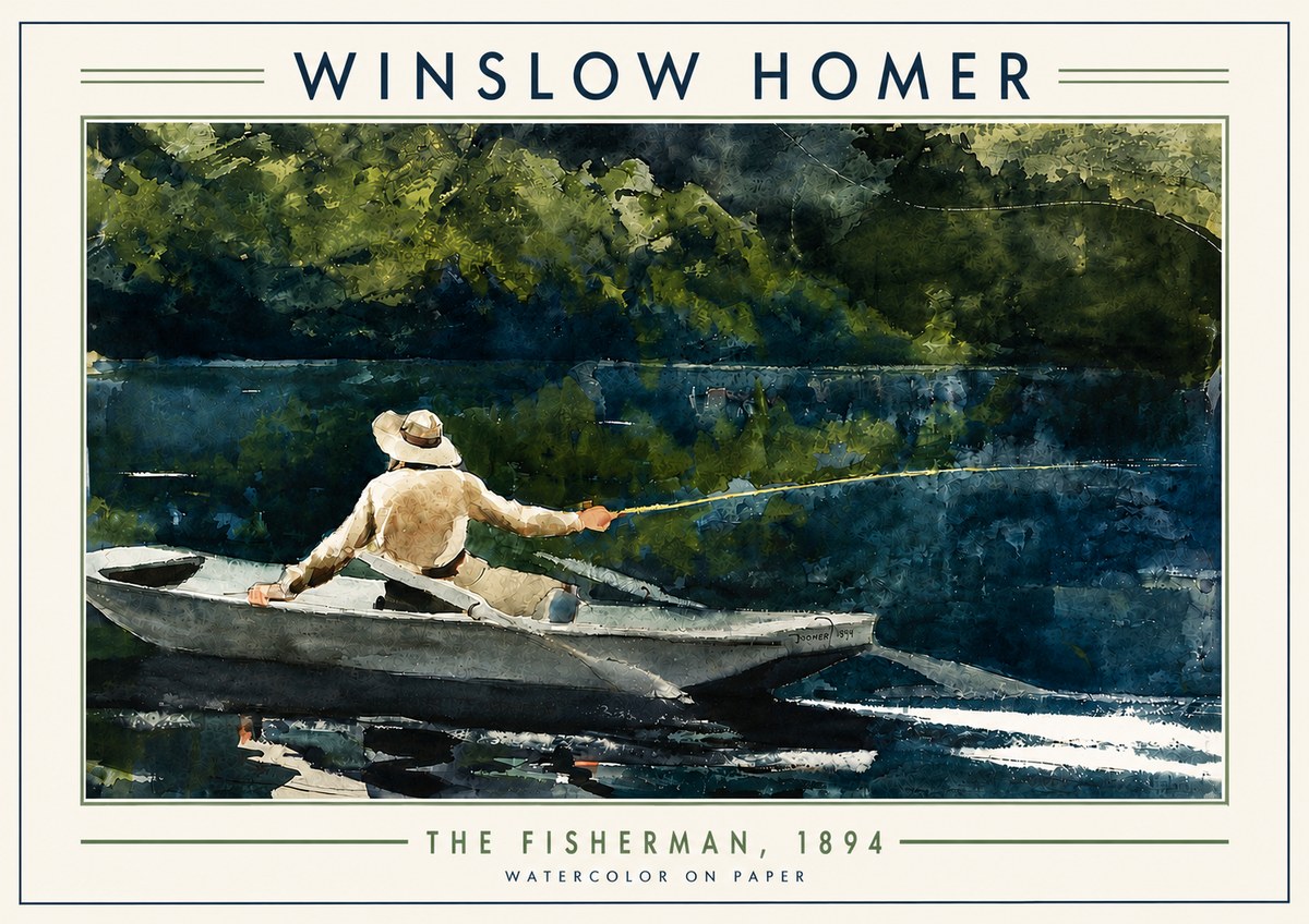 Winslow Homer The Fisherman, 1894 No4 - Plakat