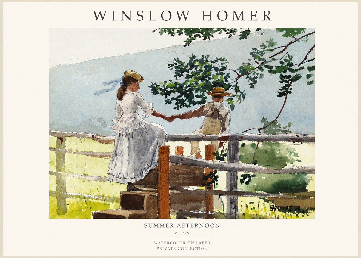 Winslow Homer Summer Afternoon No1 - Plakat