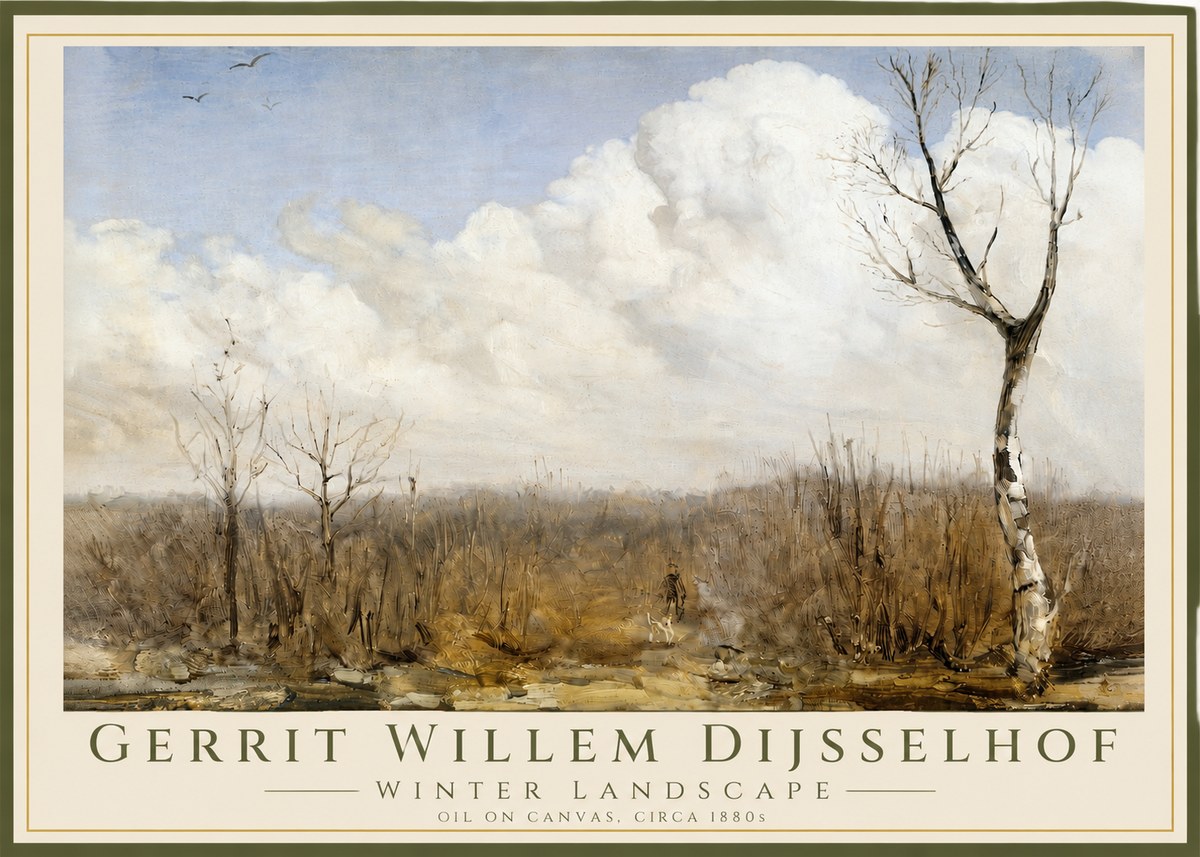 Gerrit Willem Dijsselhof Winter Landscape No3 - Plakat