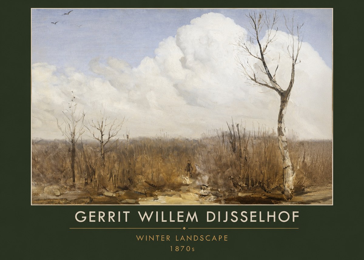 Gerrit Willem Dijsselhof Winter Landscape No5 - Plakat