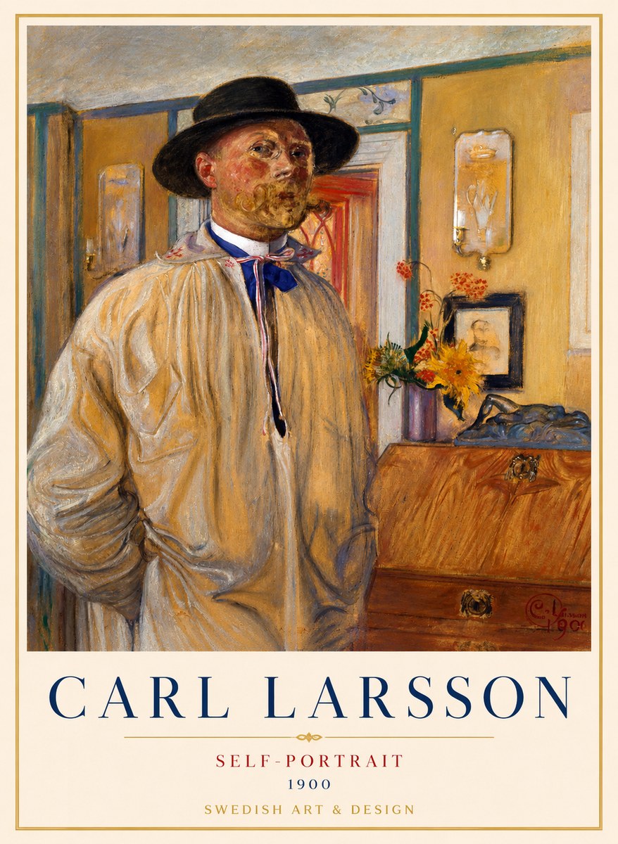 Carl Larsson Self-portrait No1 - Plakat