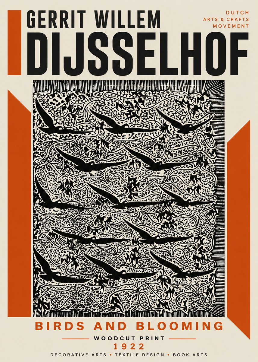 Gerrit Willem Dijsselhof Decorative Design No6 - Plakat