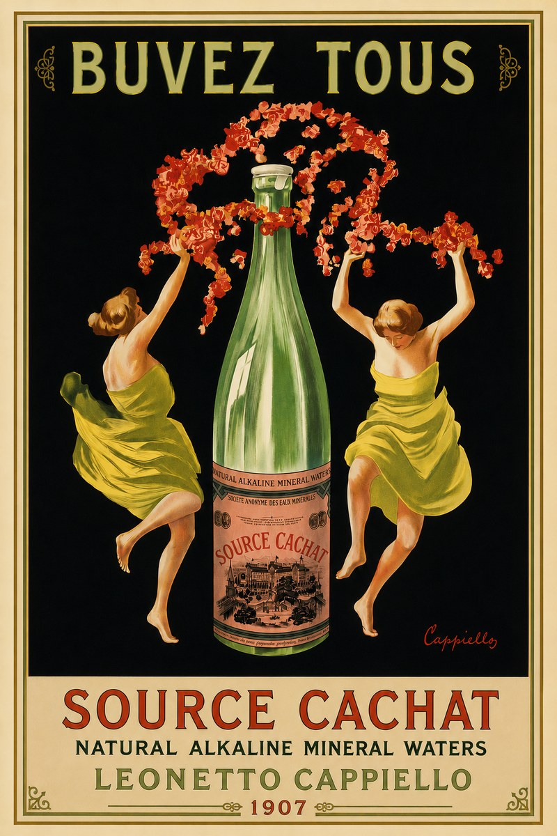 Leonetto Cappiello Source Cachat No6 - Plakat
