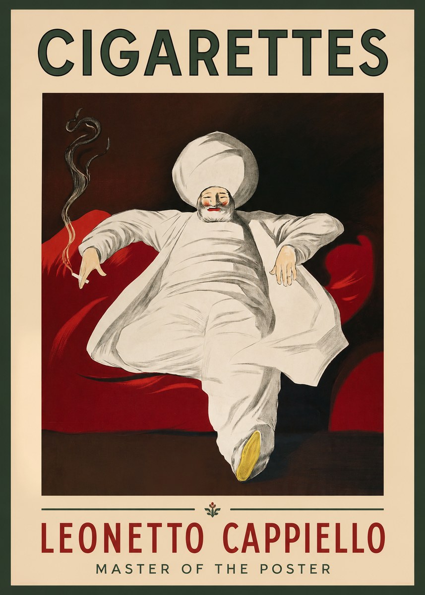 Leonetto Cappiello Cigarettes No1 - Plakat