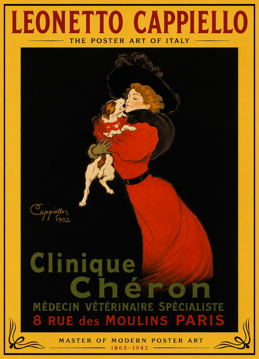 Leonetto Cappiello Clinique Chéron No4 - Plakat