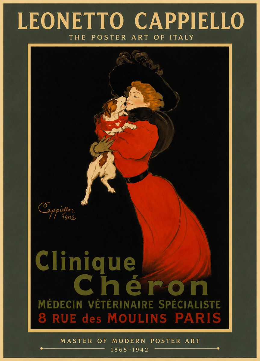 Leonetto Cappiello Clinique Chéron No6 - Plakat