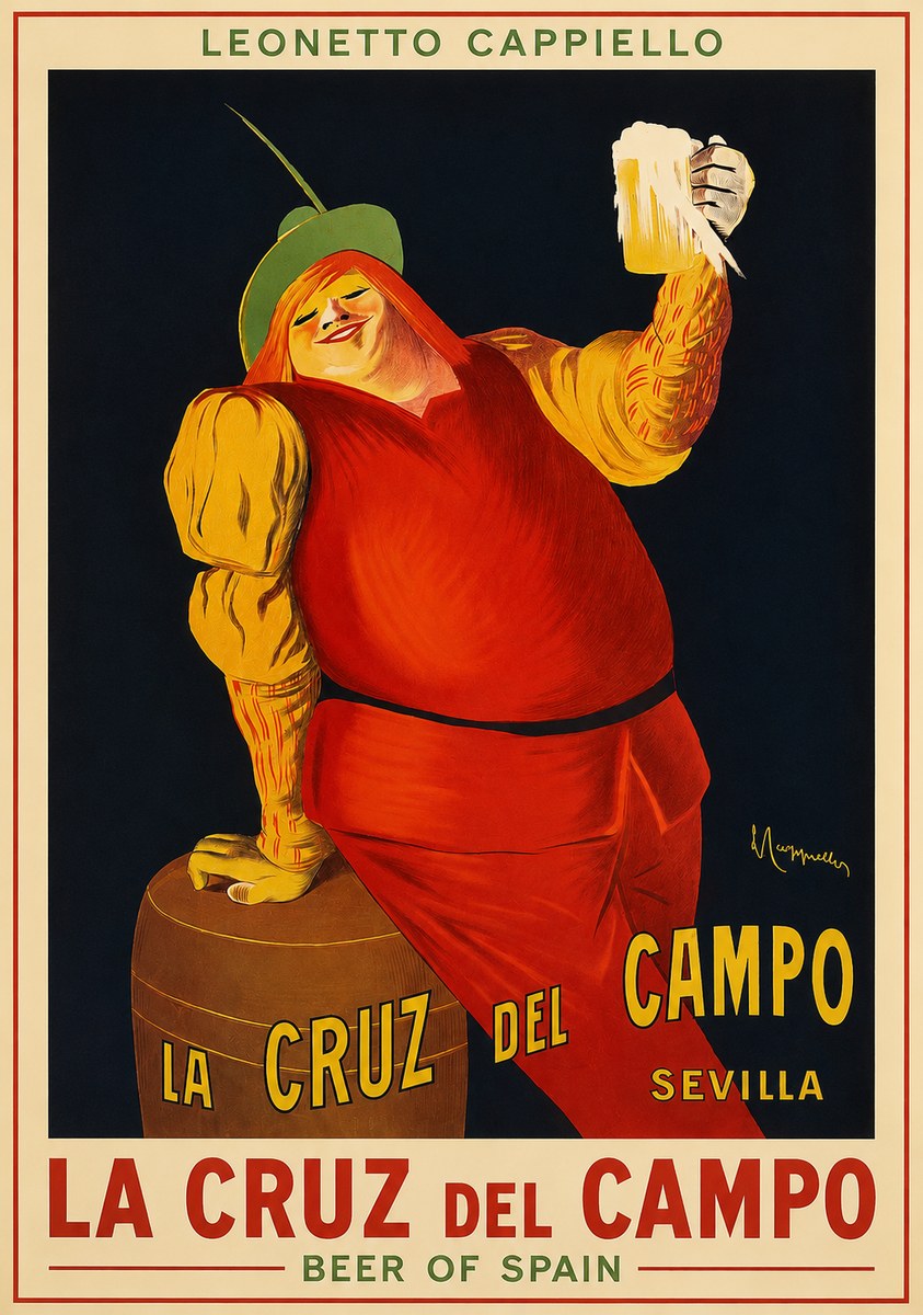 Leonetto Cappiello La Cruz Del Campo No2 - Plakat