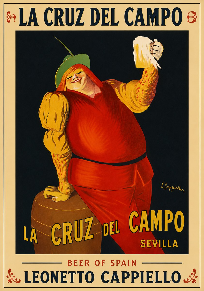 Leonetto Cappiello La Cruz Del Campo No5 - Plakat