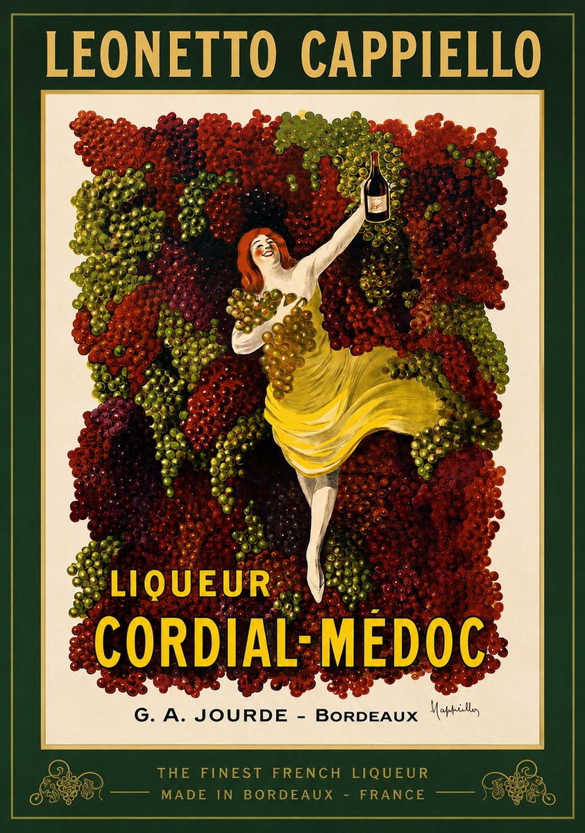 Leonetto Cappiello Liqueur Cordial-médoc No3 - Plakat