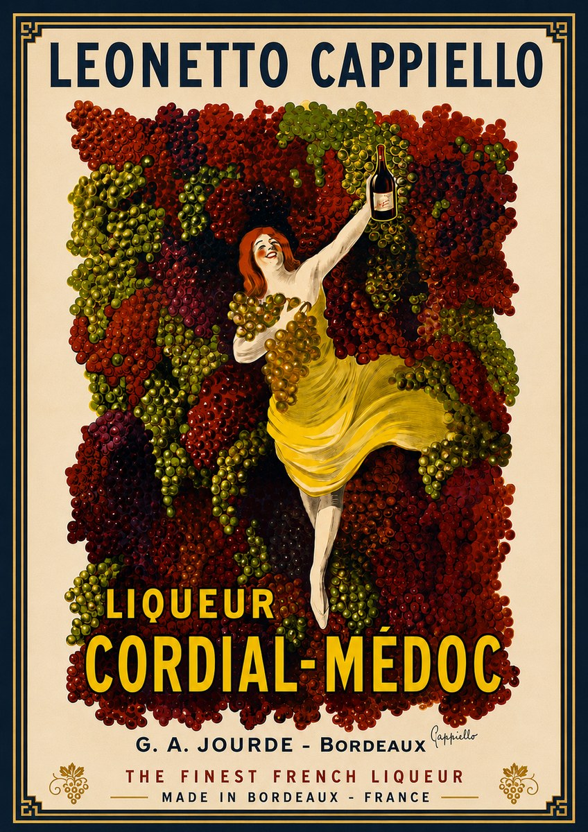 Leonetto Cappiello Liqueur Cordial-médoc No5 - Plakat