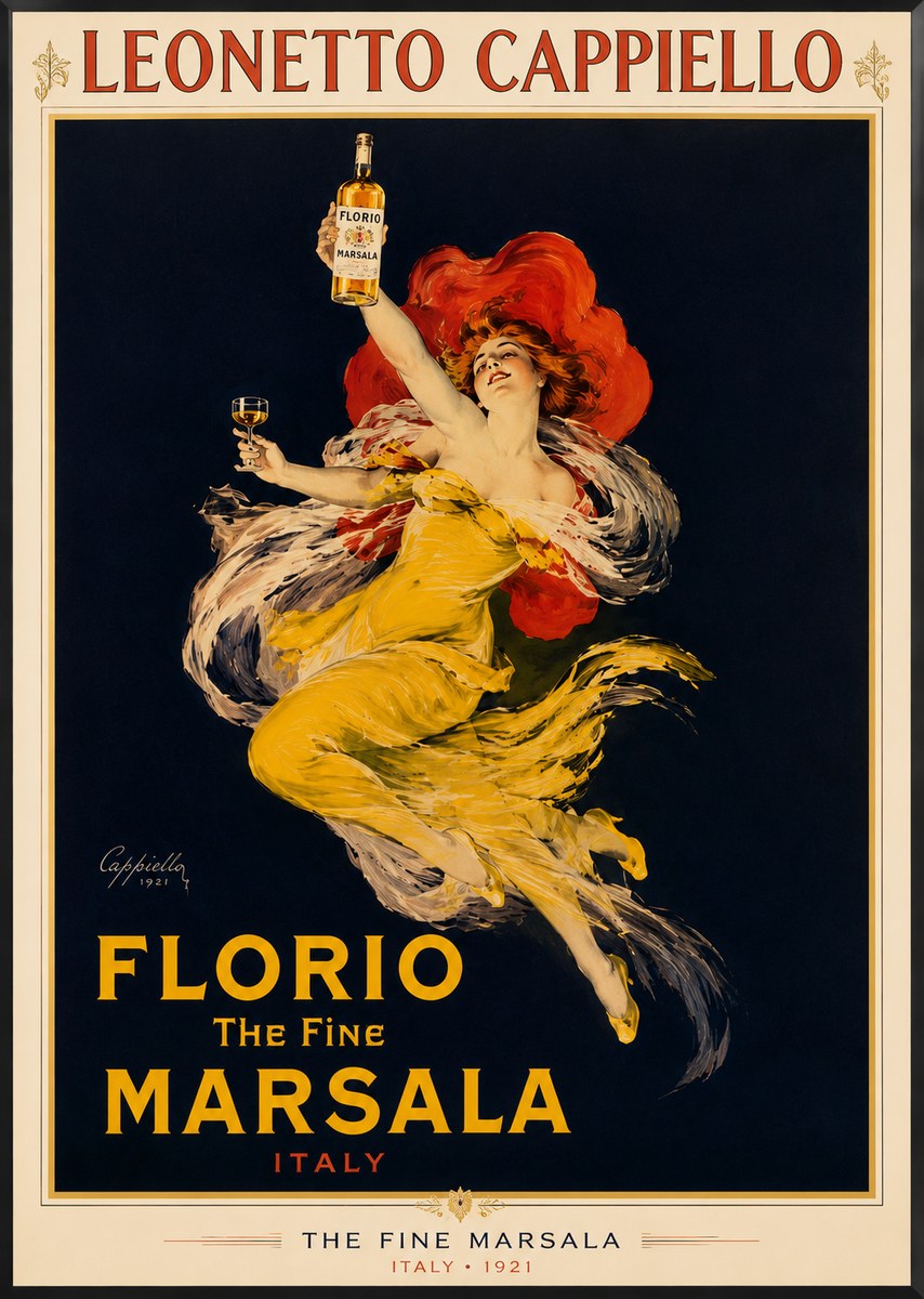 Leonetto Cappiello Florio the Fine Marsala No2 - Plakat