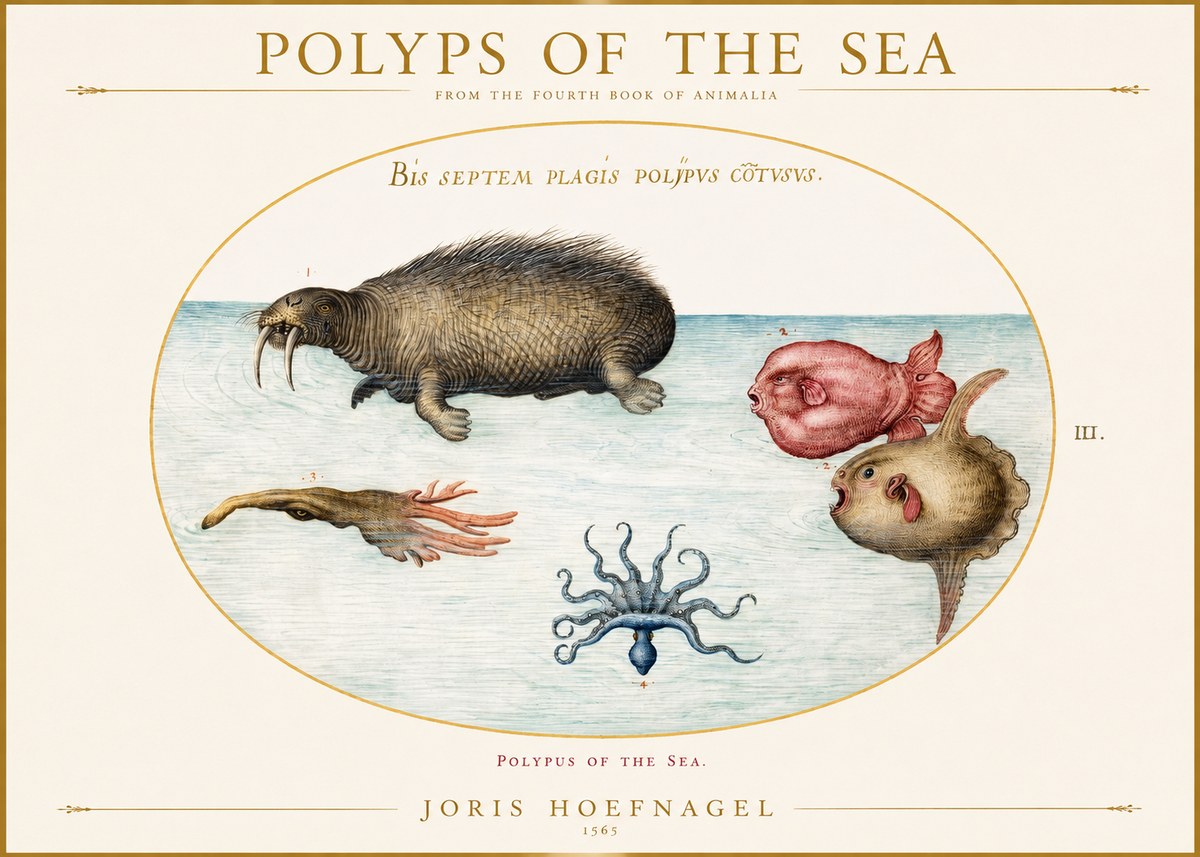 Joris Hoefnagel Polyps of the Sea No1 - Plakat