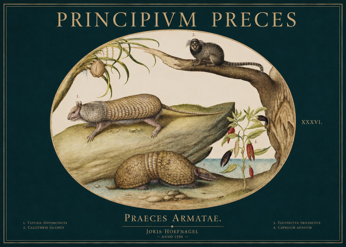 Joris Hoefnagel Praeces Armatae. No3 - Plakat