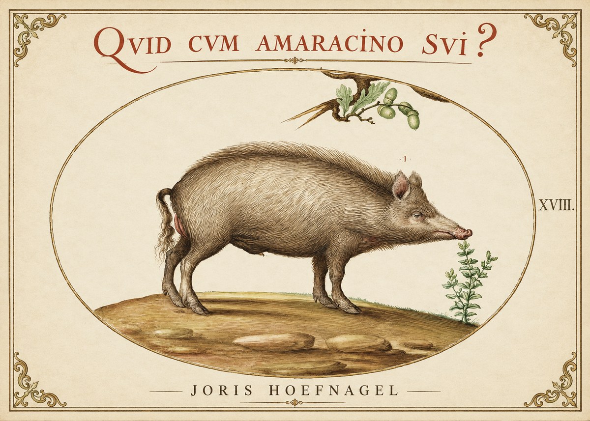 Joris Hoefnagel Qvid Cvm Amaracino Svi? No1 - Plakat