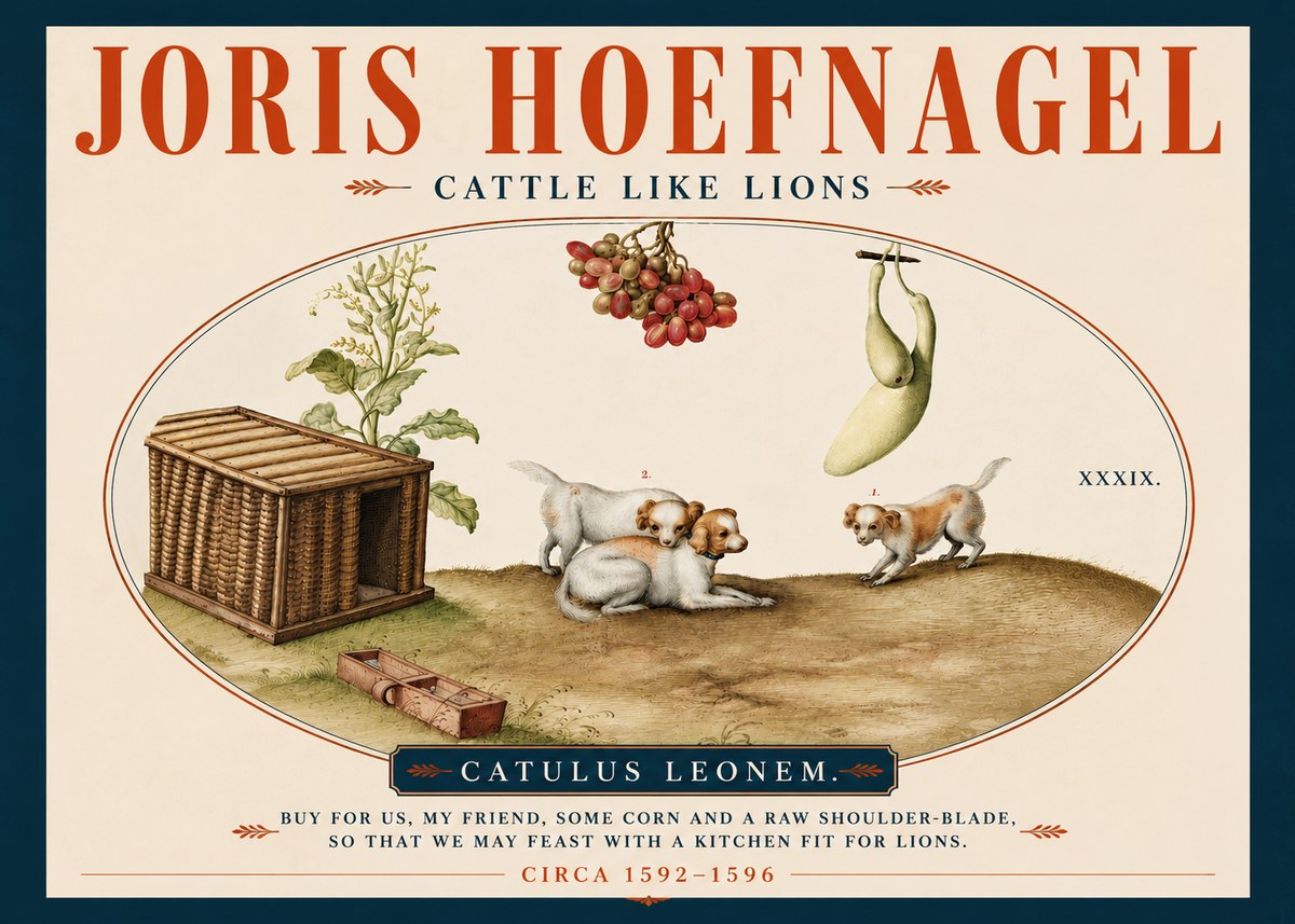 Joris Hoefnagel Cattle Like Lions No4 - Plakat