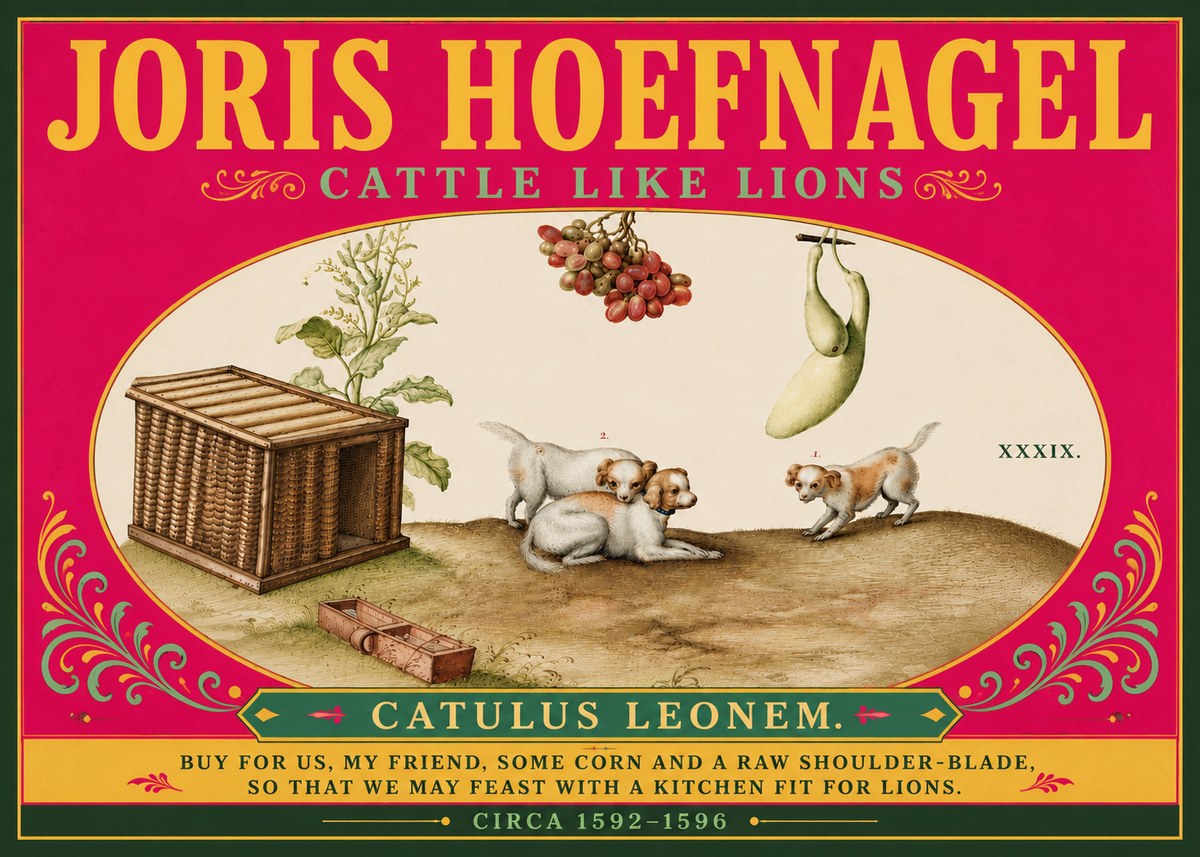 Joris Hoefnagel Cattle Like Lions No6 - Plakat