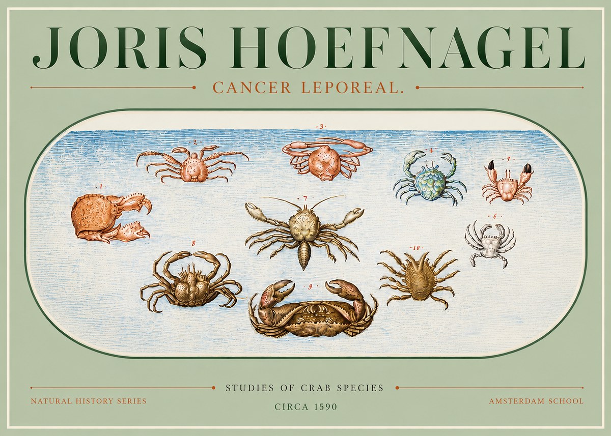 Joris Hoefnagel Cancer Leporeal. No3 - Plakat