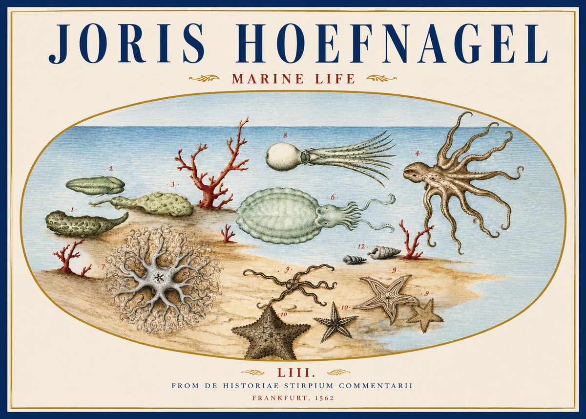Joris Hoefnagel Marine Life No4 - Plakat