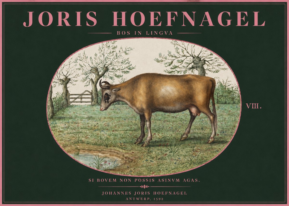 Joris Hoefnagel Bos in Lingva No2 - Plakat