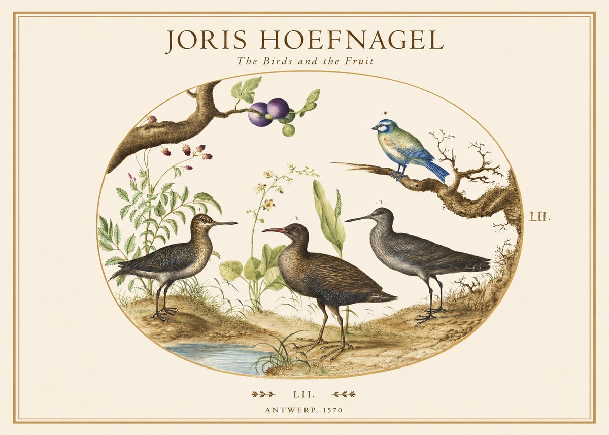 Joris Hoefnagel The Birds and the Fruit No1 - Plakat