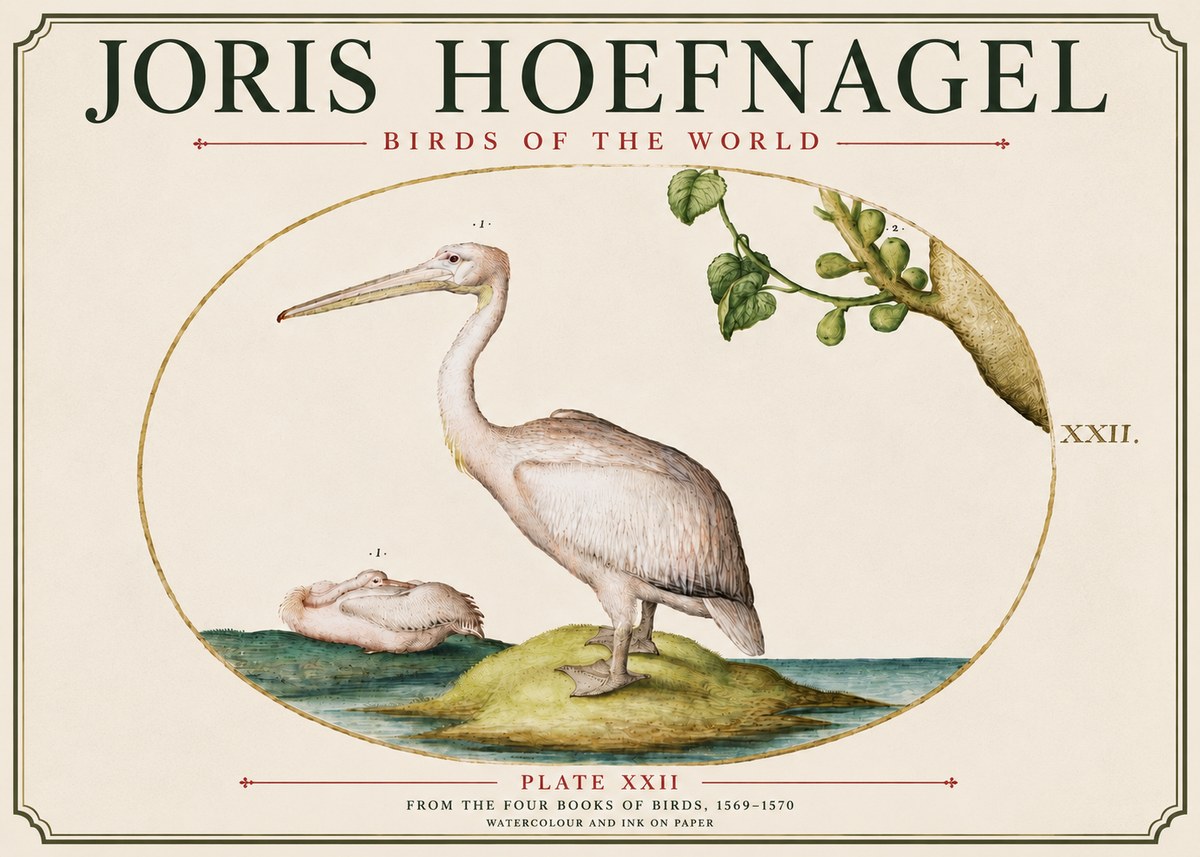 Joris Hoefnagel Plate Xxii No6 - Plakat