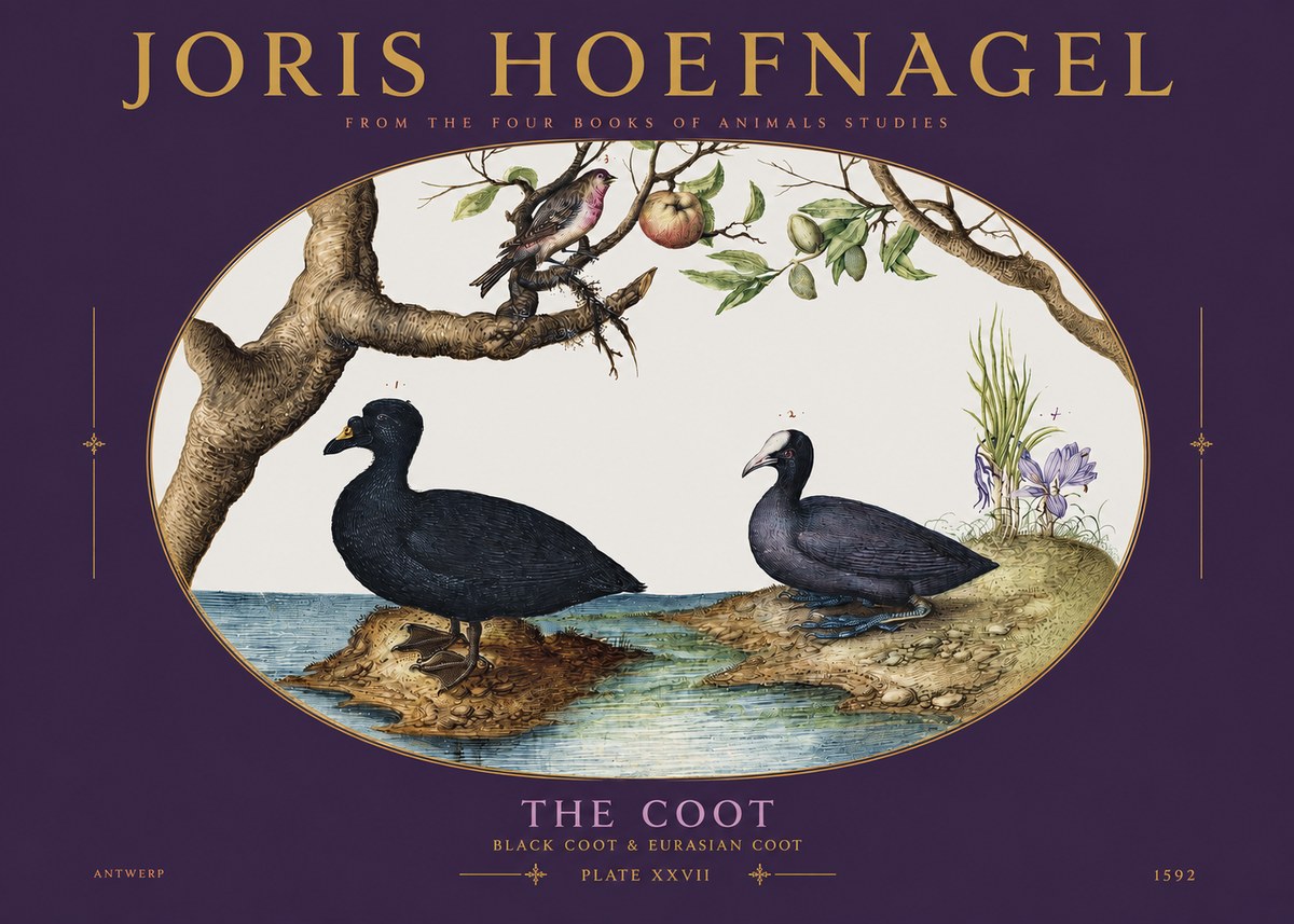 Joris Hoefnagel The Coot No3 - Plakat