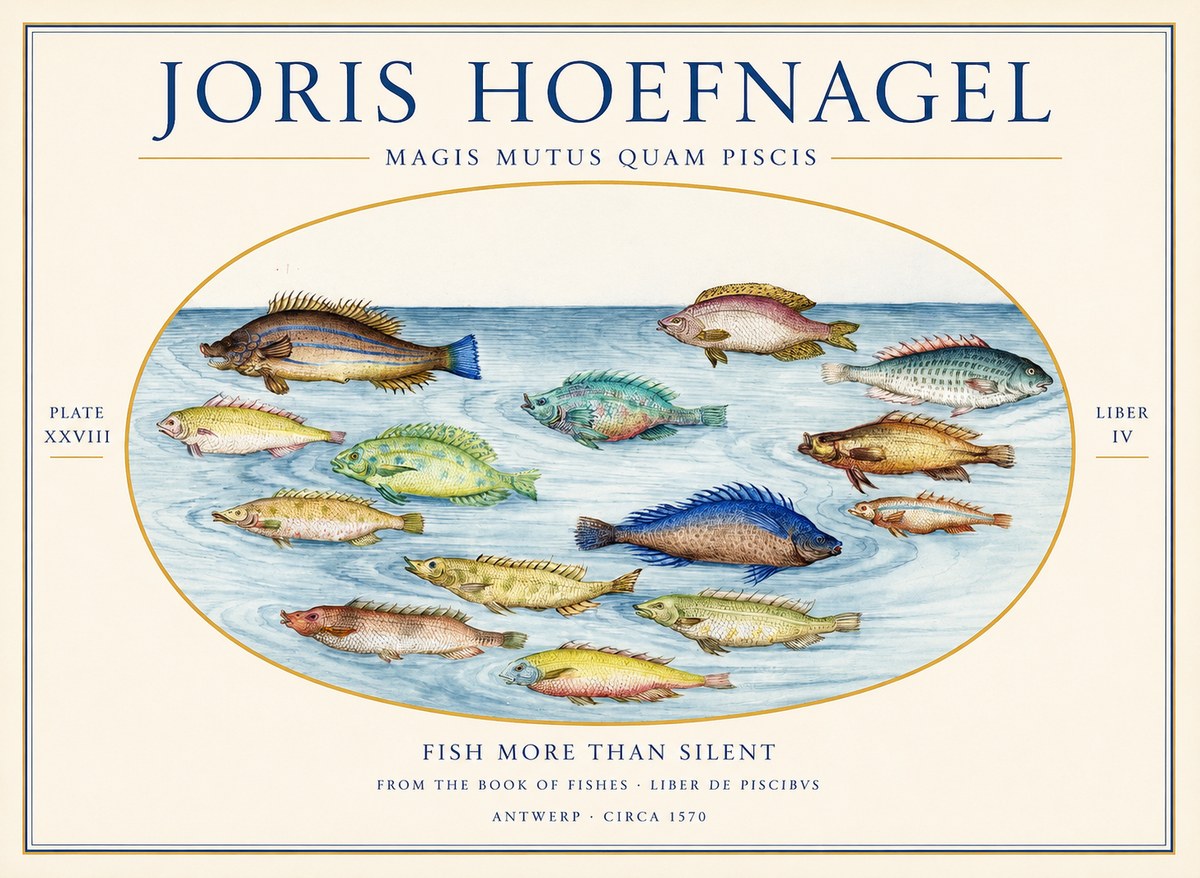 Joris Hoefnagel Fish More Than Silent No1 - Plakat