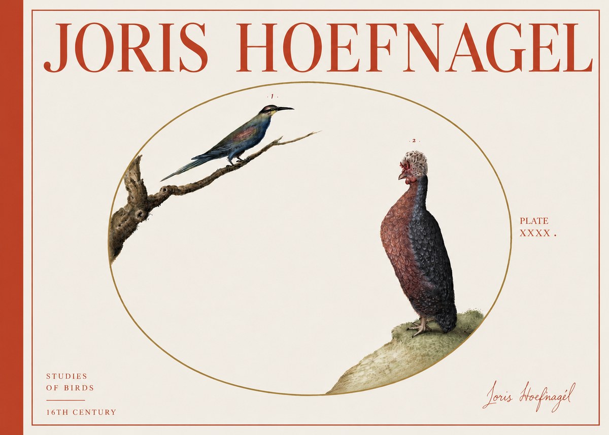 Joris Hoefnagel Studies of Birds I No4 - Plakat
