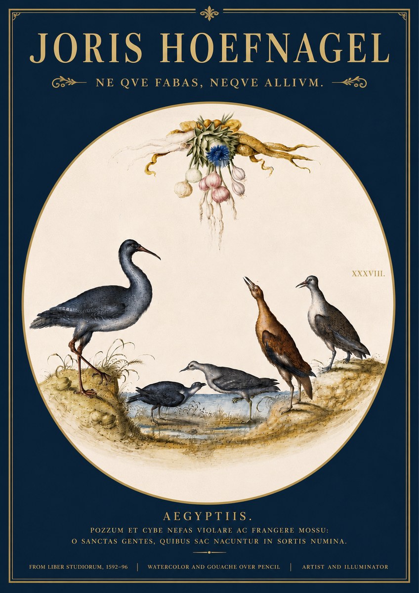 Joris Hoefnagel Aegyptiis. No4 - Plakat