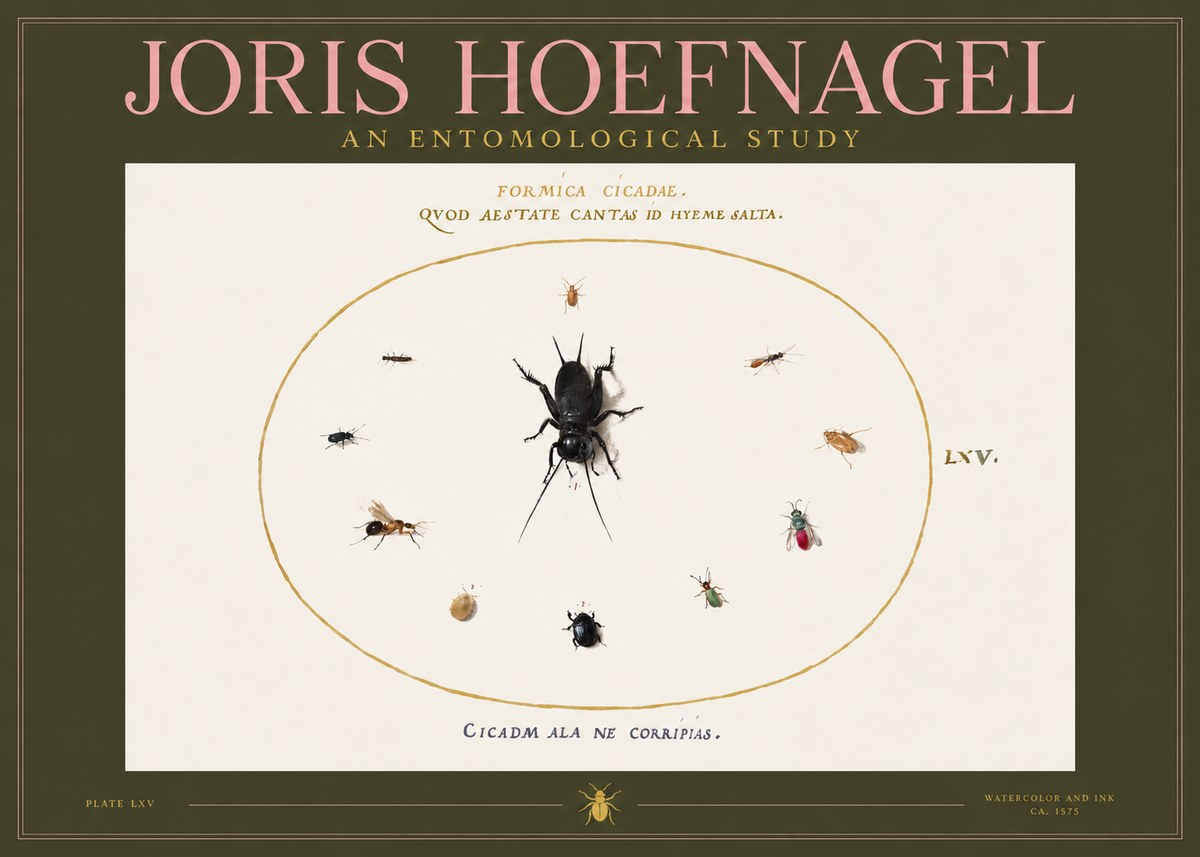 Joris Hoefnagel Formica Cicadae No2 - Plakat