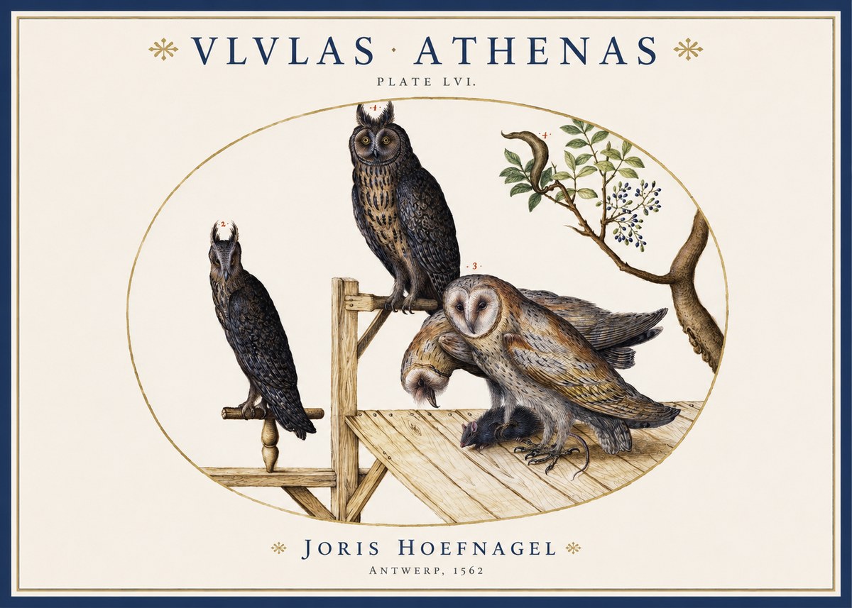 Joris Hoefnagel Vlvlas Athenas No1 - Plakat