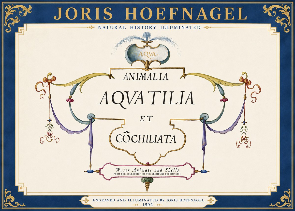 Joris Hoefnagel Animalia Aquatilia Et Cochiliata No3 - Plakat