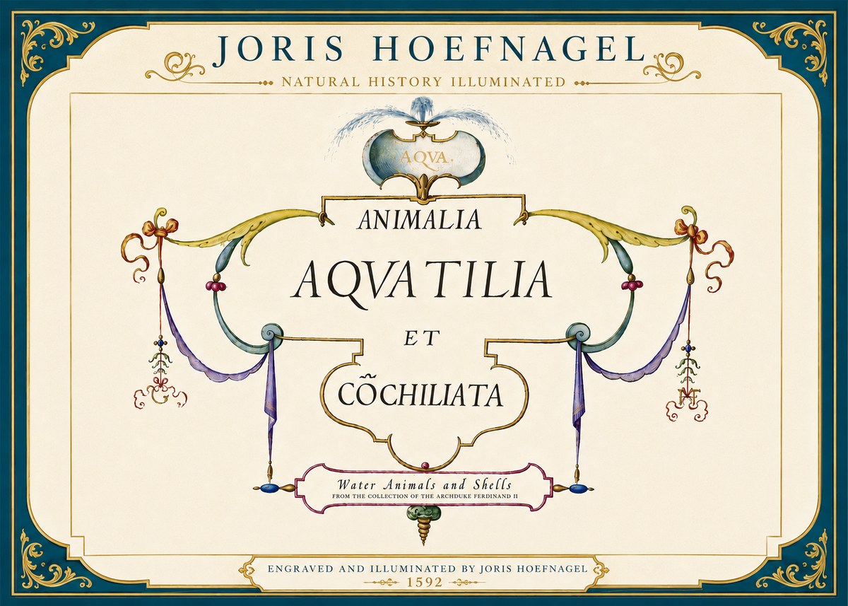 Joris Hoefnagel Animalia Aquatilia Et Cochiliata No5 - Plakat